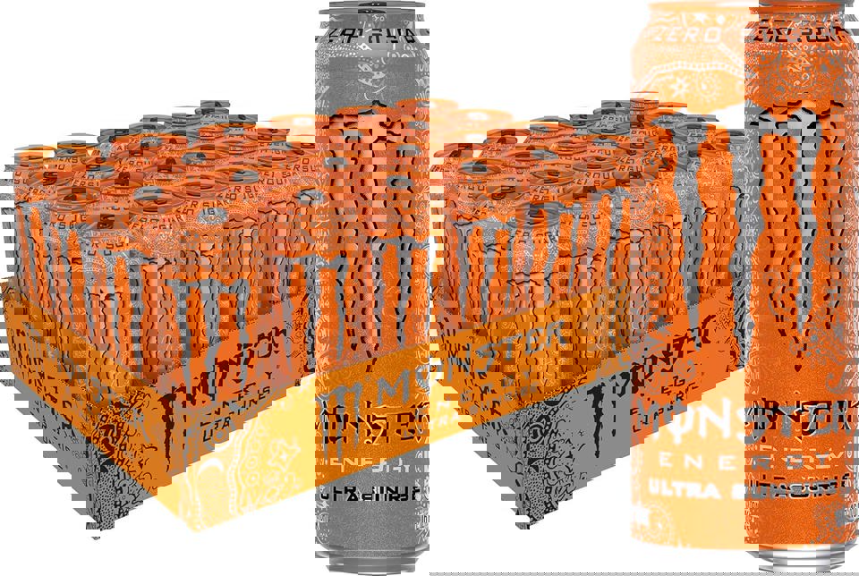 Monster Energy Ultra Sunrise, 16 oz. Cans Pack of 24