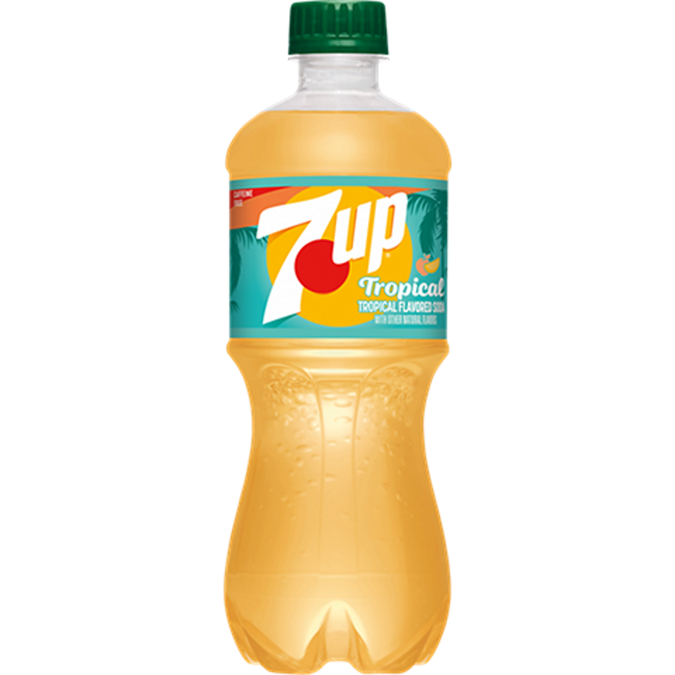 7UP Tropical 20 Oz Bottles (Pack Of 24)