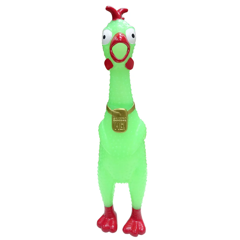 Animolds Squeeze Me Chicken Glow In The Dark 12.5"