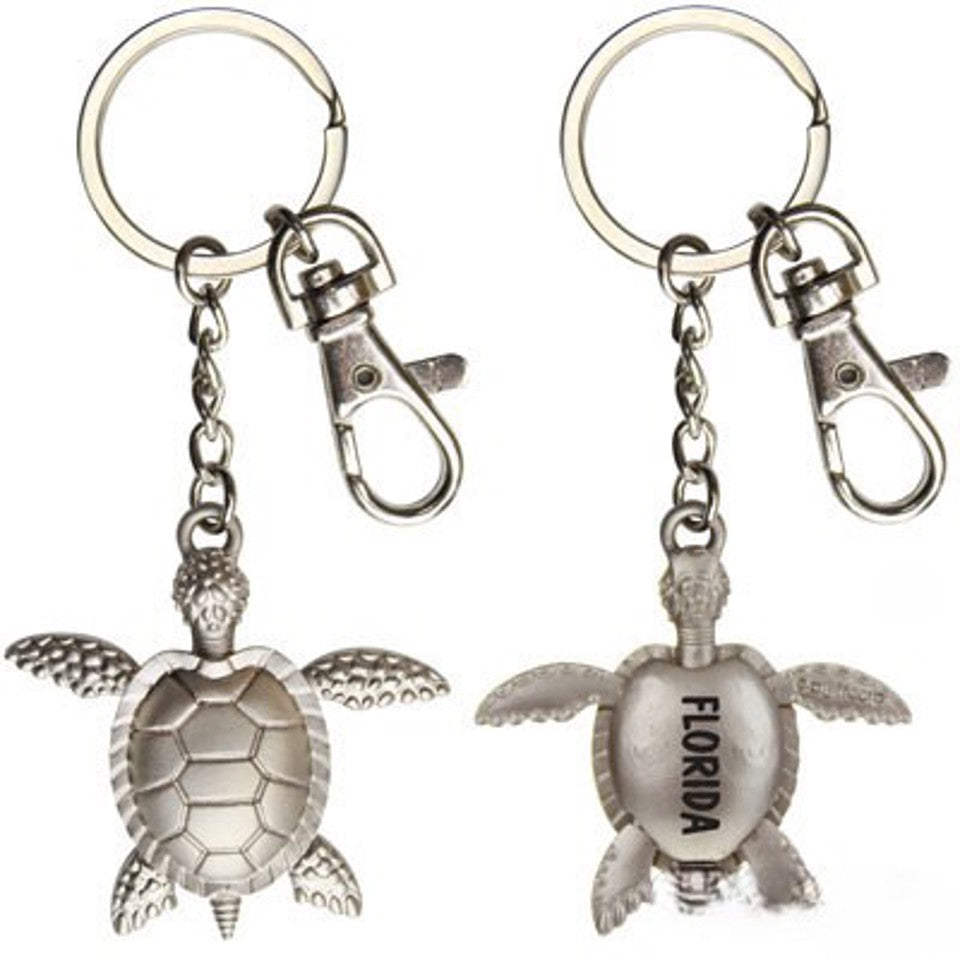 KeyChains Florida Metal Turtle Wiggle
