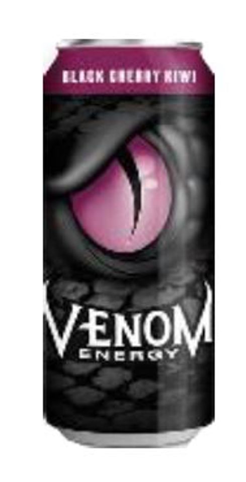Venom Black Cherry Kiwi 16 Oz Cans (Pack Of 24)