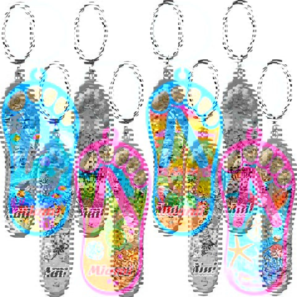 KeyChains Miami Acrylic Sand