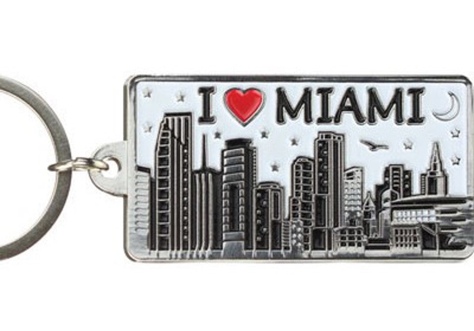 KeyChains Miami Metal Rectangular