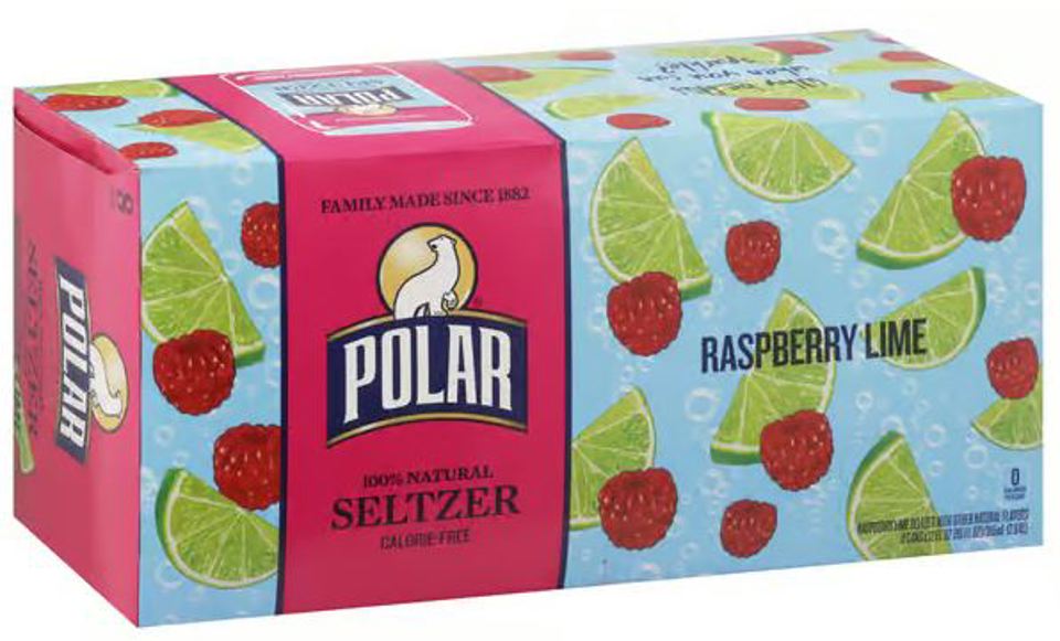 Polar Raspberry Lime 12 Oz Sparkling Seltzer Cans 8pkx3 (Pack Of 24)
