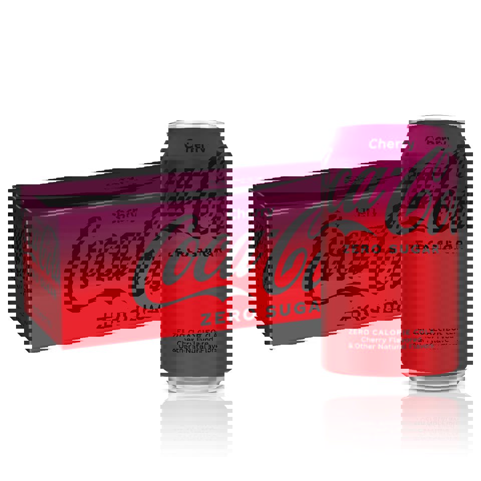 Coca Cola Cherry Zero Sugar Mini-Can 12oz Pack of 12