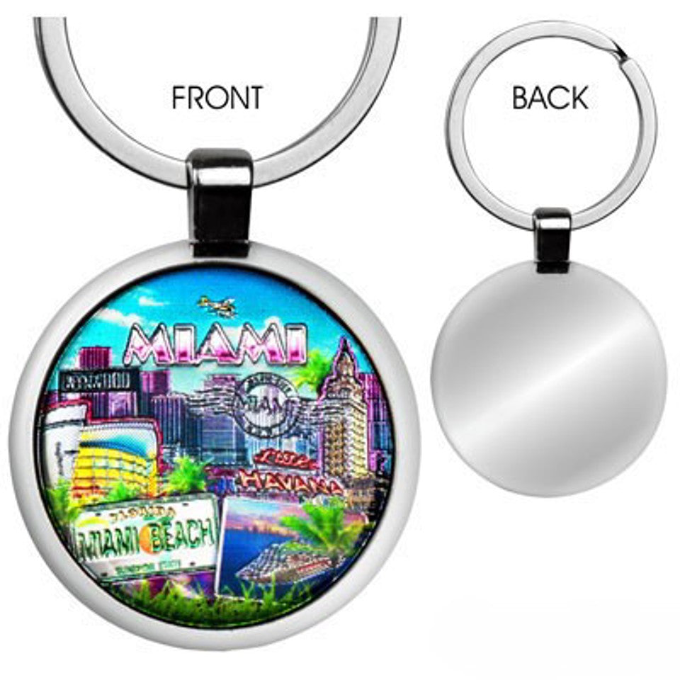 KeyChains Miami Metal Rd Foil K