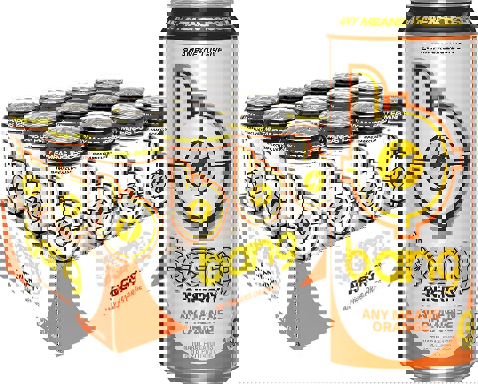Bang Energy Any Means Orange 16 oz. Cans, Pack of 12