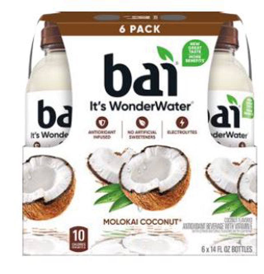 Bai Molokai Coconut 14oz Bottles Infusion (Pack Of 12)