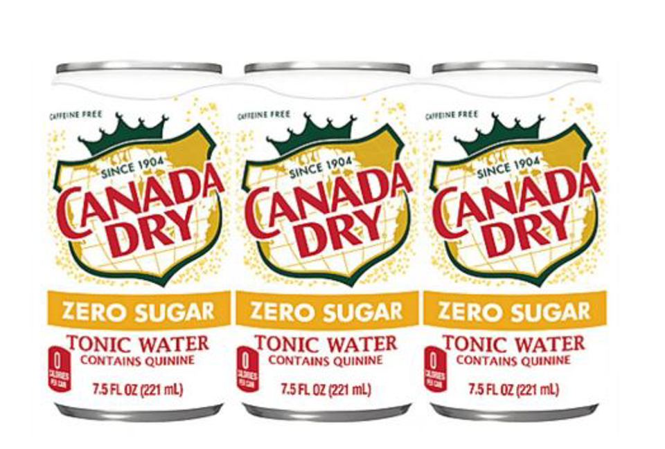 Canada Dry Tonic Water Zero Sugar 7.5oz Mini Cans Bellyband 4x6pk (Pack Of 24)