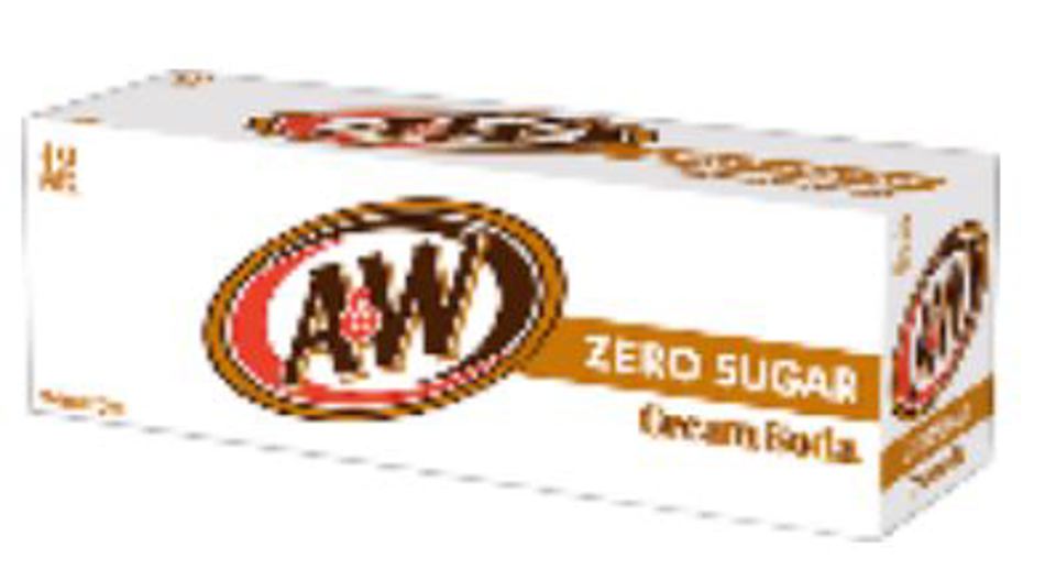 A&W Cream Soda Zero Sugar 12 Oz Cans (12pkx2)
