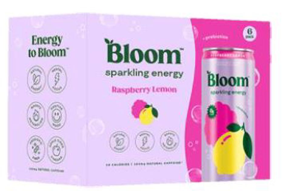 Bloom Raspberry Lemon 12 Oz Energy Cans (Pack Of 6)
