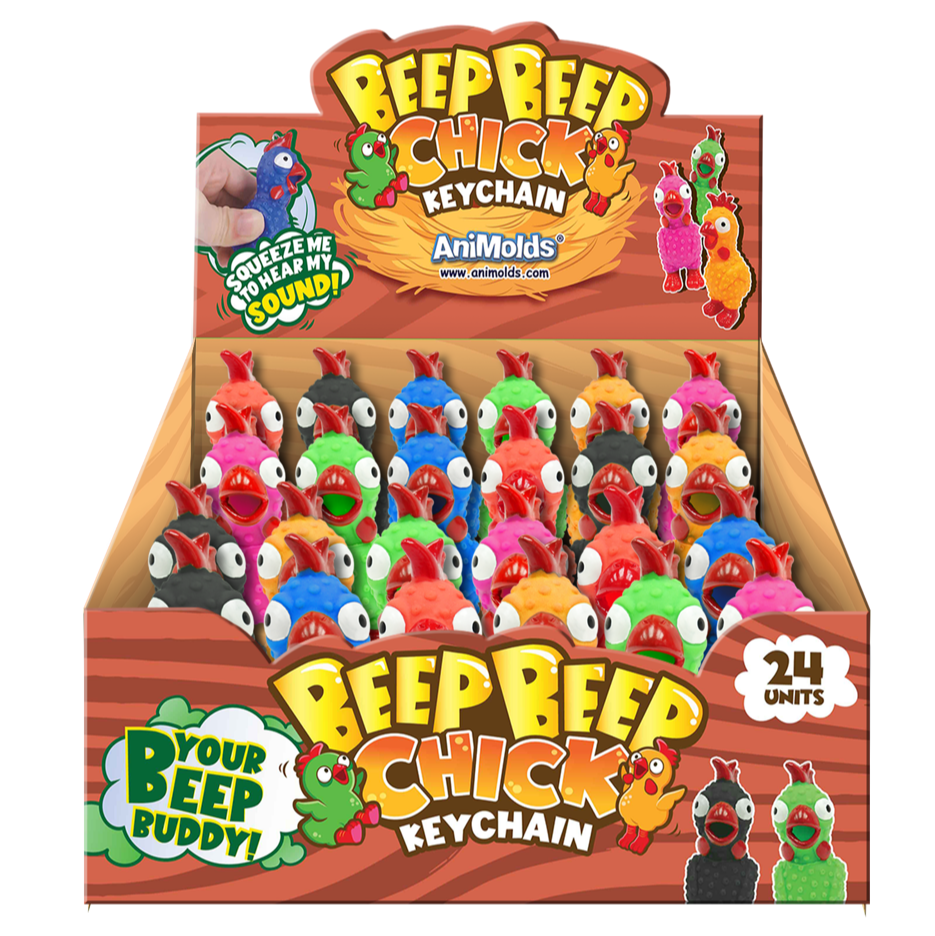 Animolds Beep Beep Chick Keychain