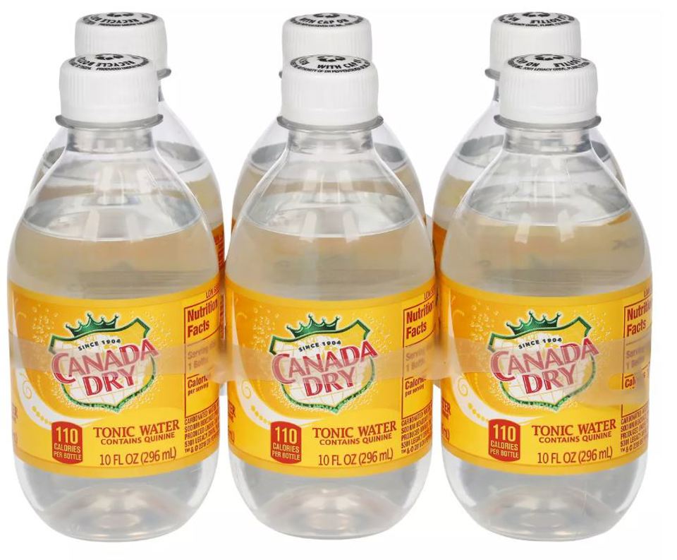 Canada Dry Tonic Water 10 Oz L Bottles Bellyband 4x6pk (Pack Of 24)