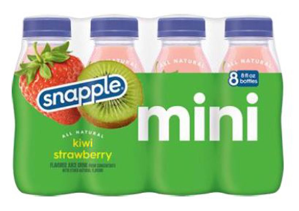 Snapple Kiwi Strawberry 8 Oz Bottles Mini (8pkx3) (Pack Of 24)