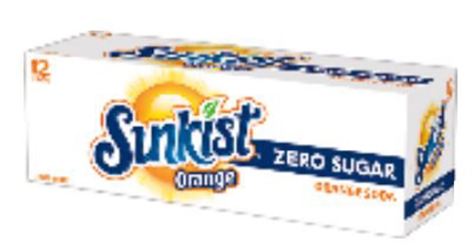 Sunkist SK Orange Zero Sugar 12 Oz Cans (12pkx2)