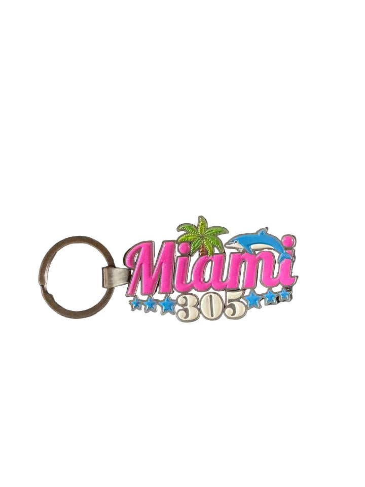 KeyChains Miami Metal 305 3"