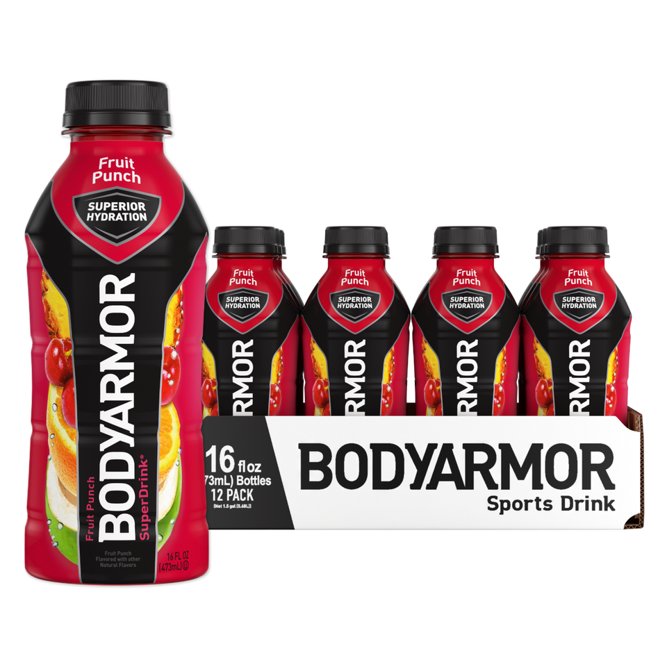 Super Hydration Fruit Punch Bottle 16oz Pack of 12