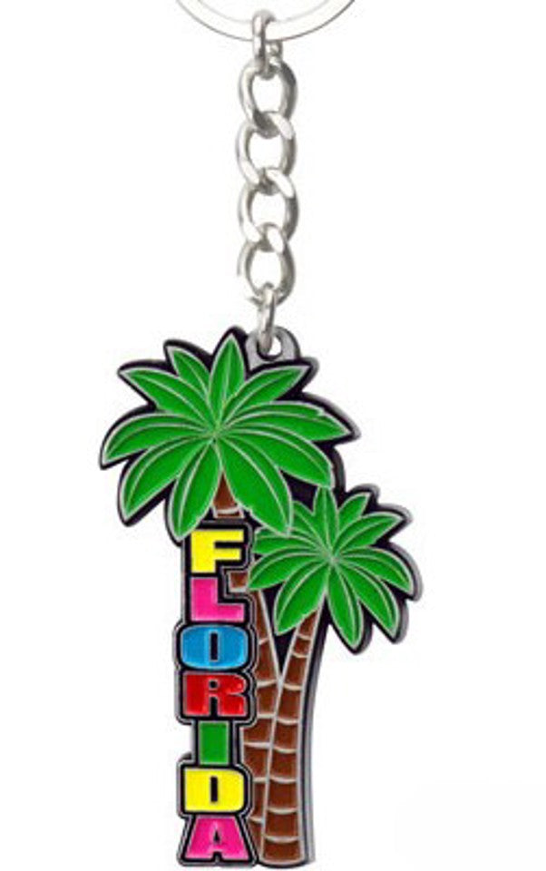 KeyChains Florida Metal Palmtree