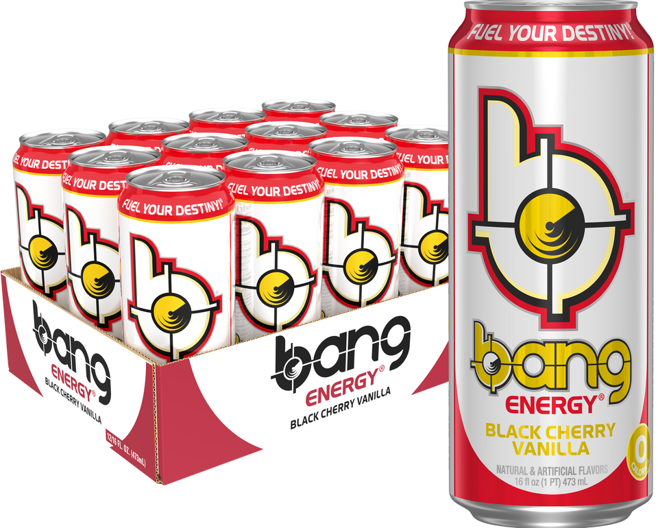 Bang Energy Black Cherry Vanilla, 16 oz. Cans, Pack of 12