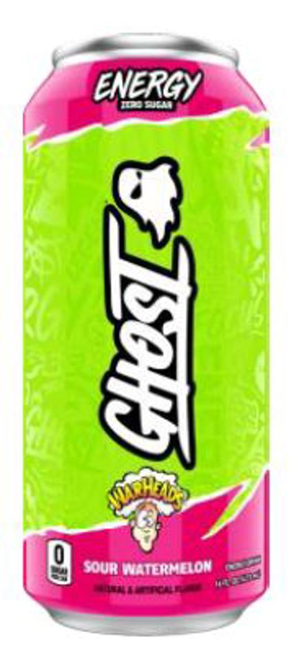 Ghost Warheads Sour Watermelon 16 Oz Energy Cans (Pack Of 12)