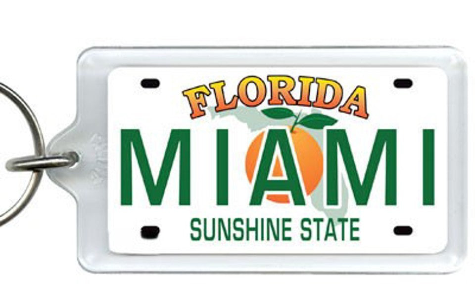 KeyChains Miami Metal License