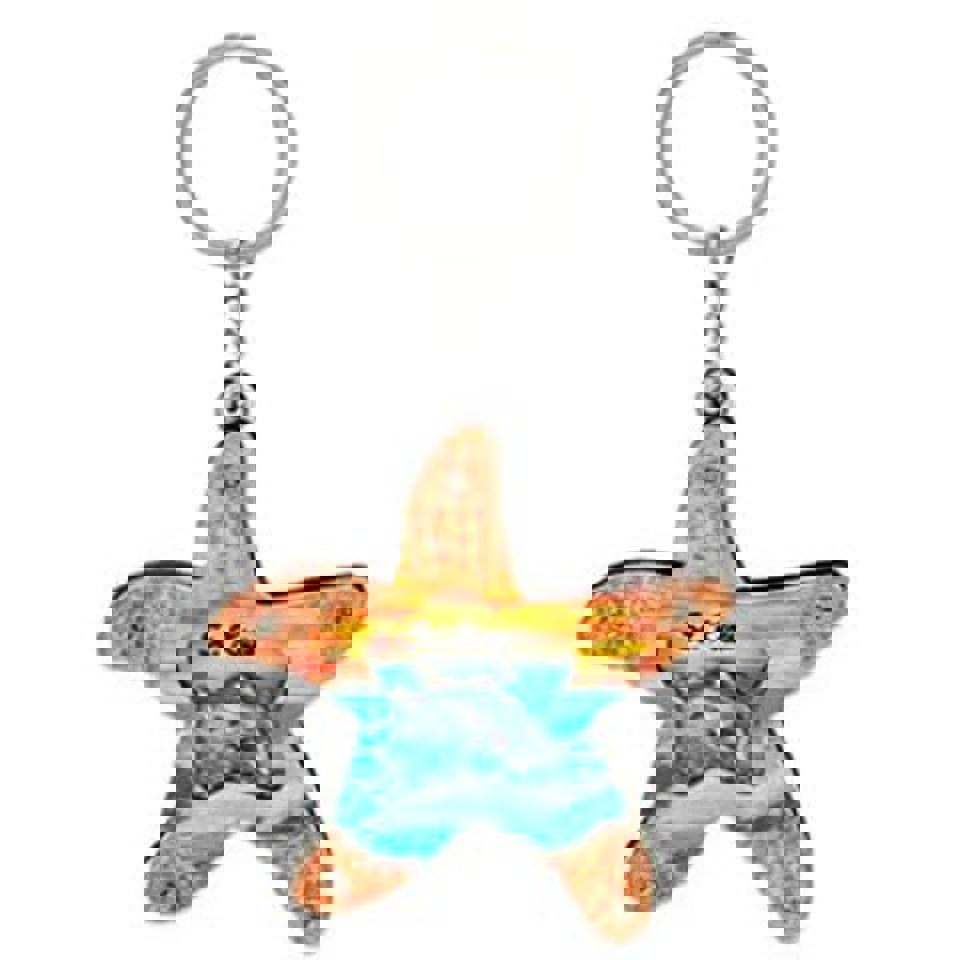 KeyChains Miami Beach Starfish Bead