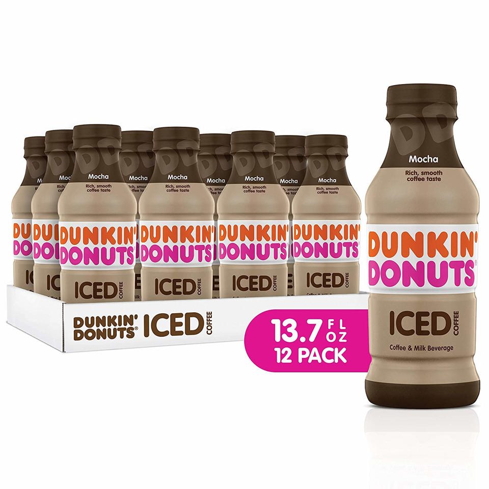 Dunkin' Iced Coffee Mocha Bottle 13,7 oz Pack of 12