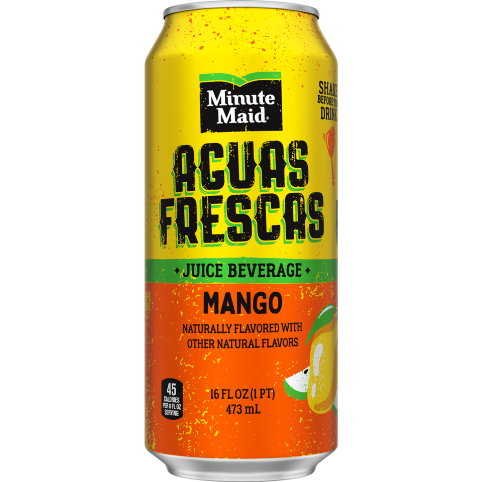 Minute Maid Aguas Frescas Mango Fruit Juice, 16 oz. Cans, Pack of 24