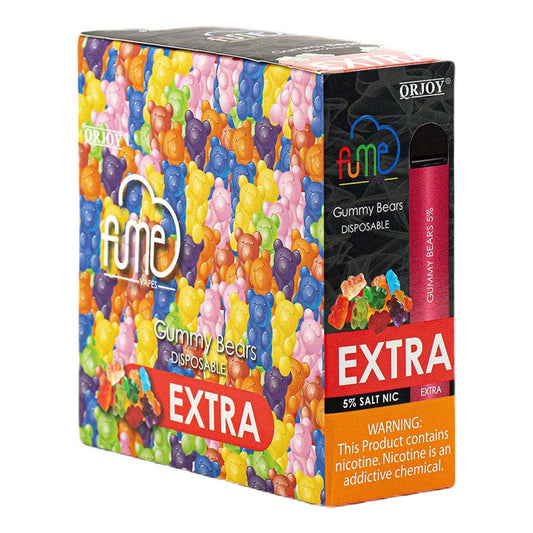 Fume Extra Gummy Bears 1500 Puffs Disp Vape  5%