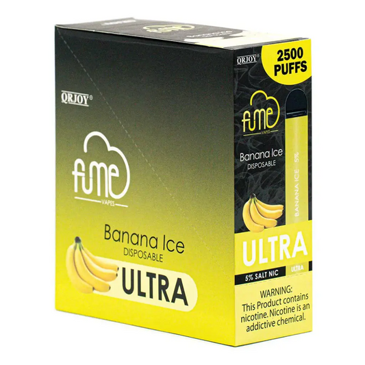 Fume Ultra Banana Ice 2500 Puffs Disp Vape  5%