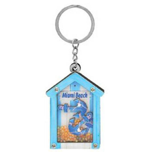 KeyChains Miami Beach Hut Bead