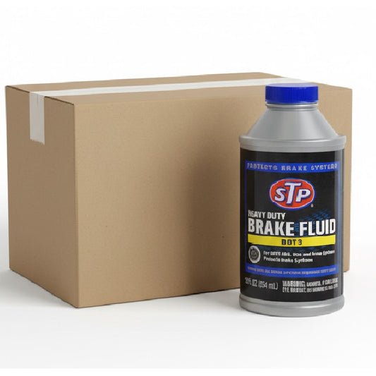STP Brake Fluid Dot 3 Heavy Duty 12 Oz. Case 12