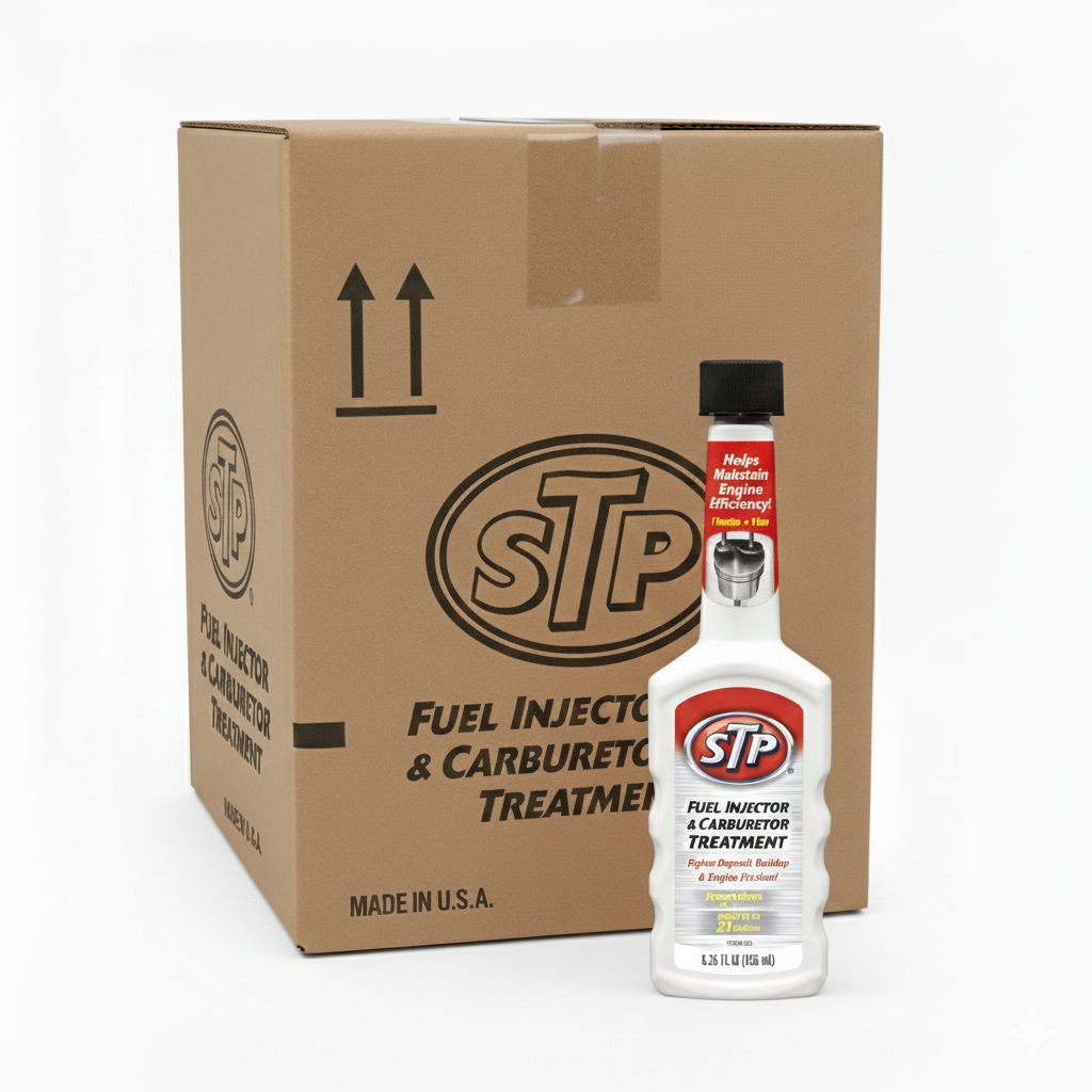 STP High Mileage Fuel Injector & Carburator Treatment 5.25 Oz. Case 12