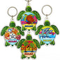 Key Chains Miami Metal Turtle Shape LuciteK/C