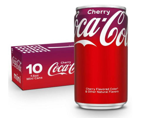 Coca Cola Cherry Mini-Can 7.5oz Pack of 10