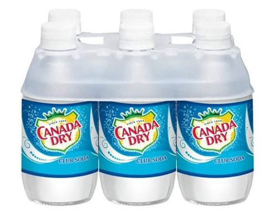 Canada Dry Club Soda 10oz Bottles Bellyband 4x6pk (Pack Of 24)