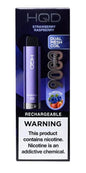 HQD Strawberry Raspberry Curvie Plus 2.0 9000 Puff Vape Disposable 5%