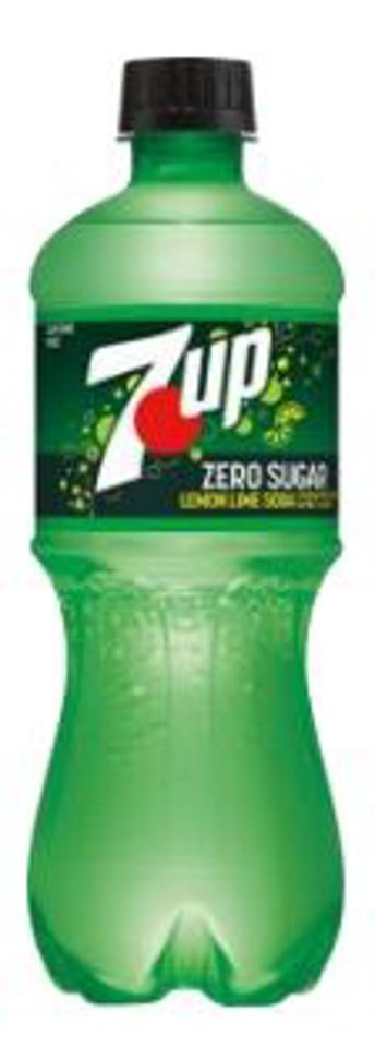 7UP Lemon Lime Zero Sugar 20 Oz Bottles (Pack Of 24)