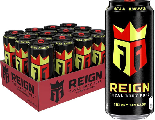 Reign Total Body Fuel Cherry Limeade, 16 oz. Cans Pack of 12