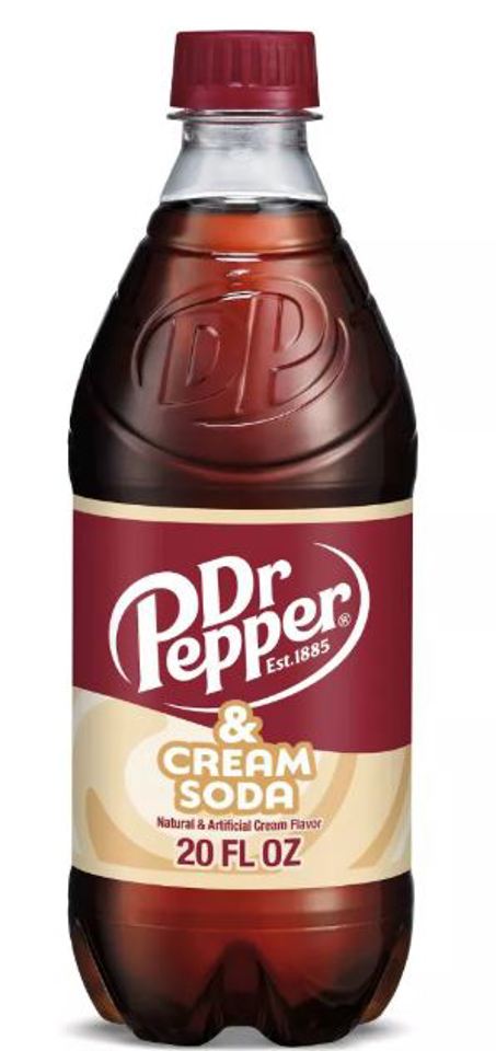 Dr Pepper Cream Soda 20 Oz Bottles (Pack Of 24)
