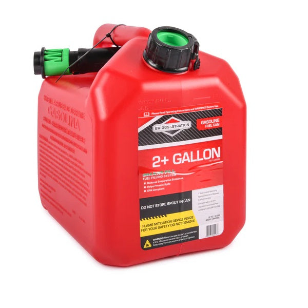 Briggs & Stratton Can 2 Gallons Dispenser Gas Tank Red Poly