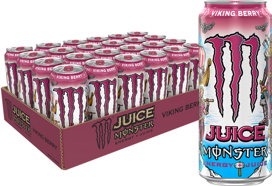 Monster Energy Juice Viking Berry, 16 oz. Cans Pack of 24