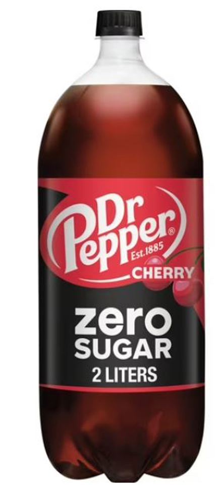 Dr Pepper Cherry Zero Sugar 2L Bottles (Pack Of 8)