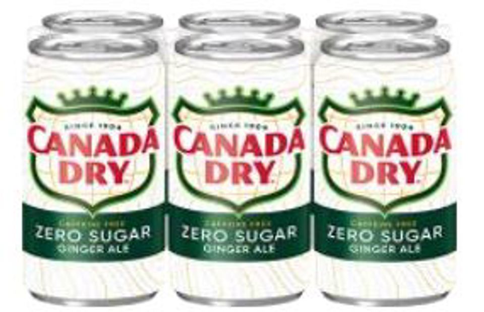 Canada Dry Ginger Ale Zero Sugar 7.5 Oz Slim Cans (6Pkx4)