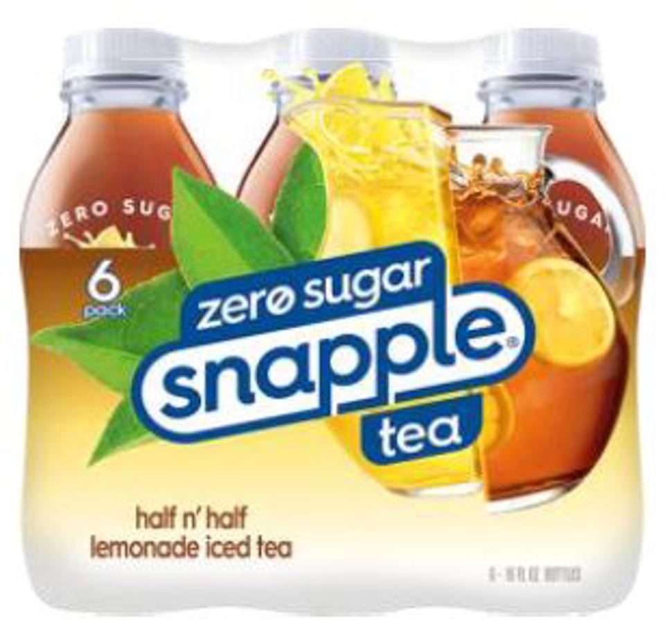 Snapple Zero Sugar Half ‘n Half Lemonade Iced Tea 16 Oz Bottles (6pkx4) (Pack Of 24)