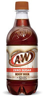 A&W Root Beer Zero Sugar 20 Oz Bottles (Pack Of 24)