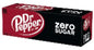 Dr Pepper Zero Sugar 12 Oz Cans (12pkx2)