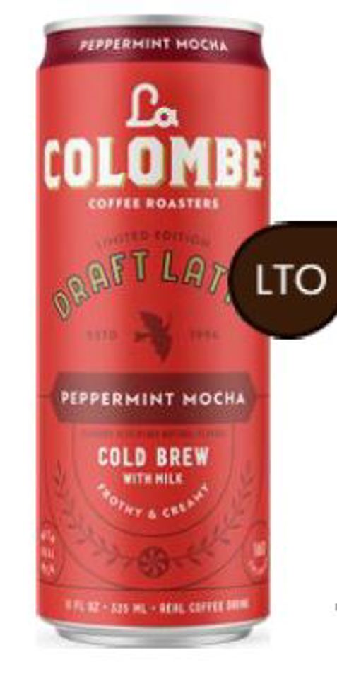 La Colombe Peppermint Mocha Draft Latte 11 Oz Cans (Pack Of 12)