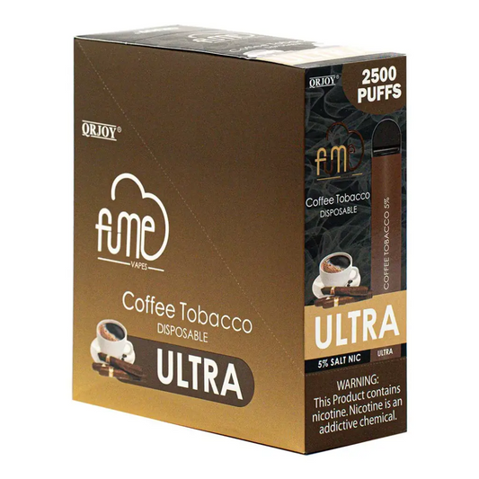Fume Ultra Coffee Tobacco 2500 Puffs Disp Vape  5%