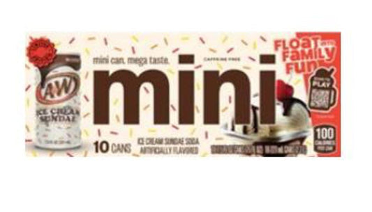 A&W Ice Cream Sundae 7.5 Oz Mini Cans (10pkx3)
